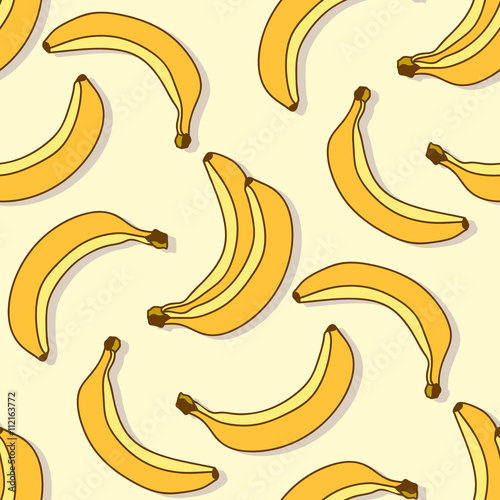 Banana seamless vector pattern 
