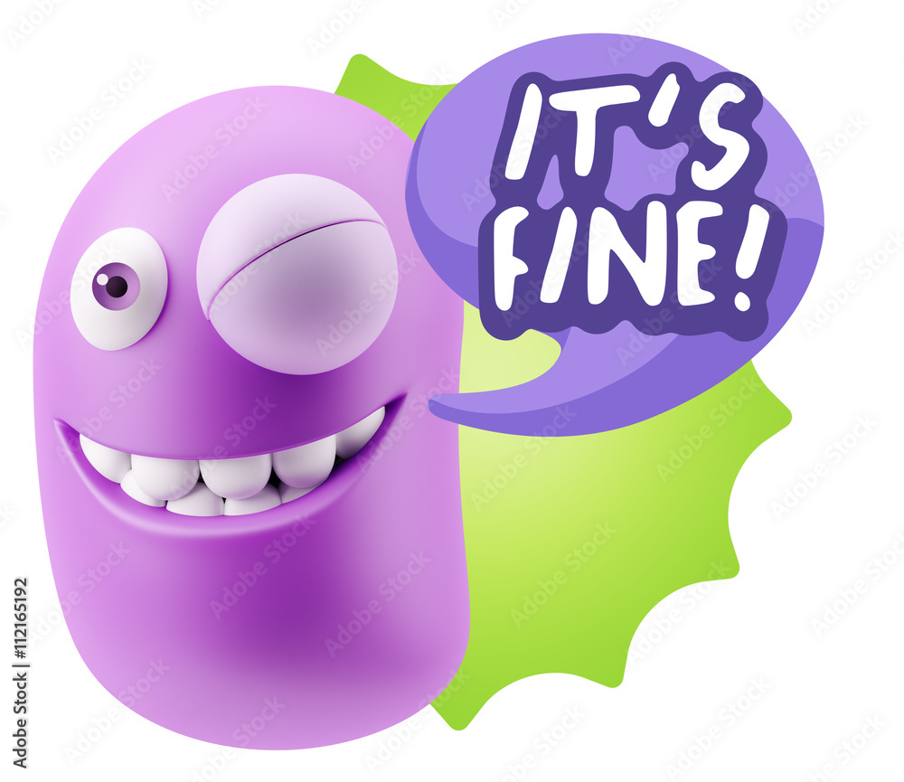 3d Illustration Laughing Character Emoji Expression saying It's 3d Illustration Laughing Character Emoji Expression saying It's