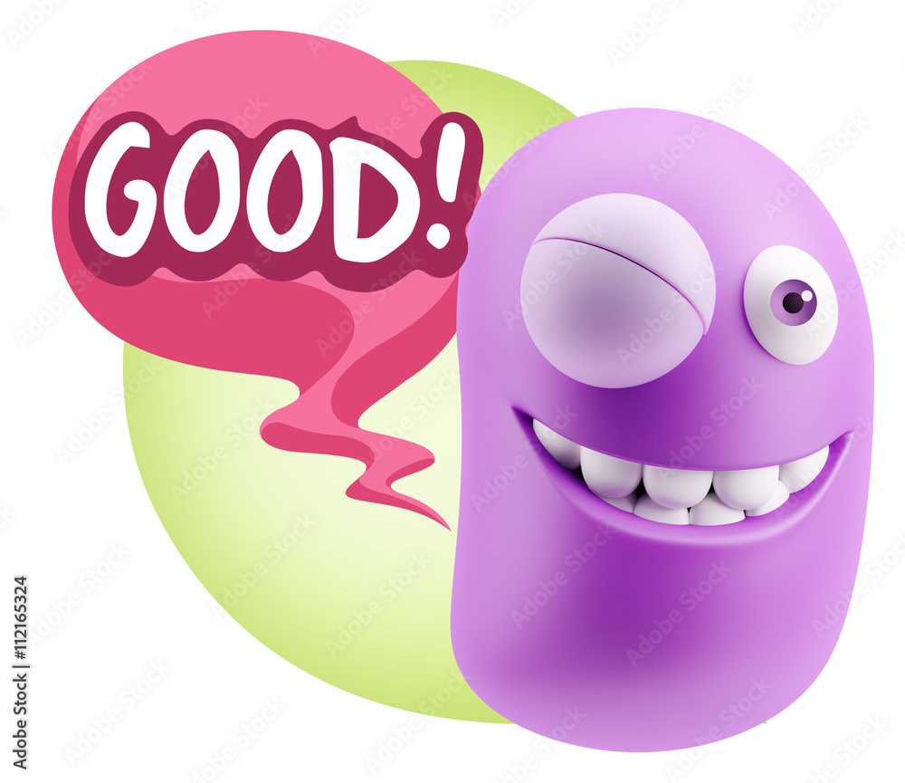 3d Illustration Laughing Character Emoji Expression saying Good 3d Illustration Laughing Character Emoji Expression saying Good