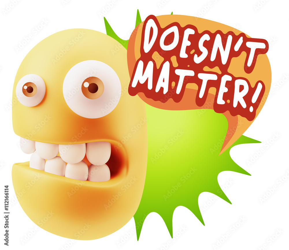 3d Rendering Smile Character Emoticon Expression saying It Doesn 3d Rendering Smile Character Emoticon Expression saying It Doesn