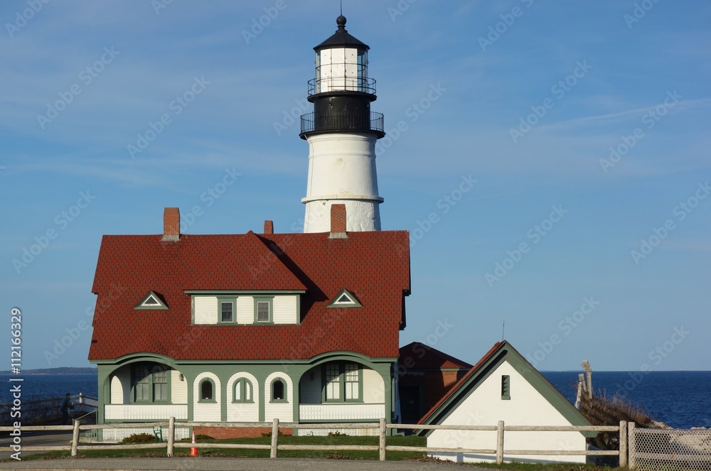 The Portland Head Light in Cape Elizabeth, Maine
