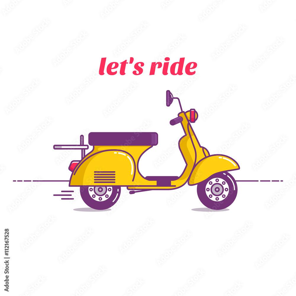 Illustration Let´s ride!