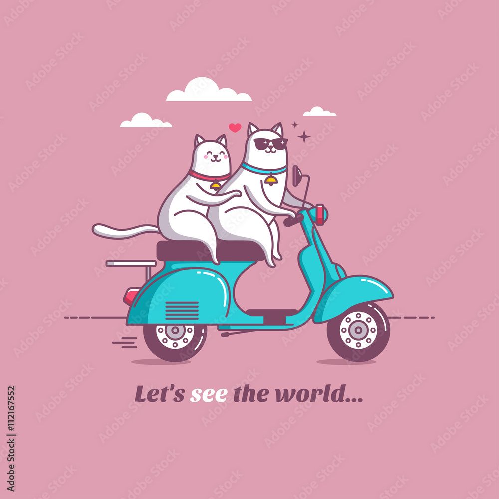 Illustration cat travel Stock Vector | Adobe Stock Travel cat discount code