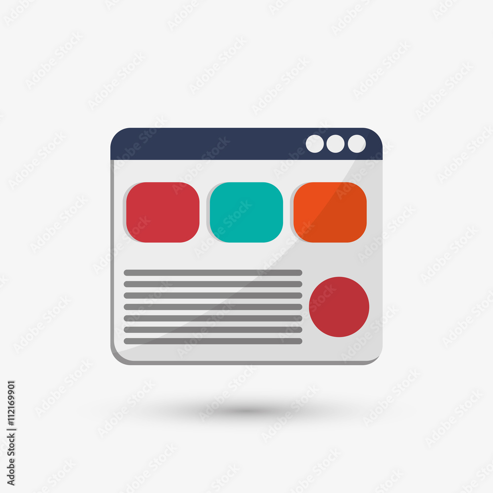 Communication design. Media icon. Flat illustration Communication design. Media icon. Flat illustration
