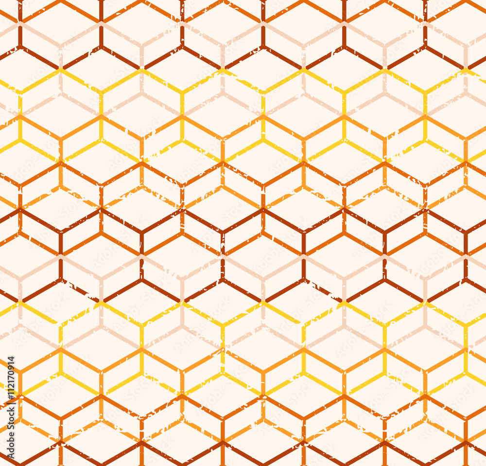 Vector poligonal abstract seamless pattern with grunge texture Vector poligonal abstract seamless pattern with grunge texture