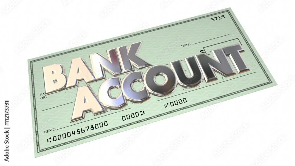 Bank Account Savings Checking Money Funds Words 3d Animation Bank Account Savings Checking Money Funds Words 3d Animation