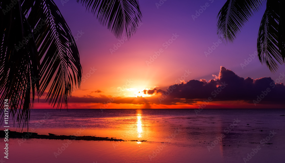 tahiti sunset