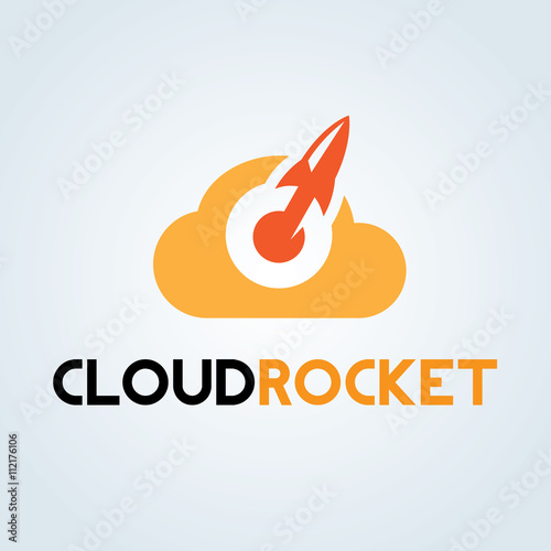 Rocket logo. Start up logo template.creative logo design. Vector logo template.