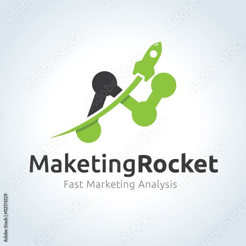 Rocket logo. marketing logo. Start up logo template.creative logo design. Vector logo template. 