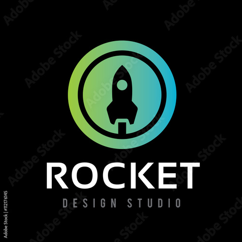 Rocket logo. Start up logo template.creative logo design. Vector logo template.