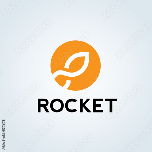 Rocket logo. Start up logo template.creative logo design. Vector logo template.