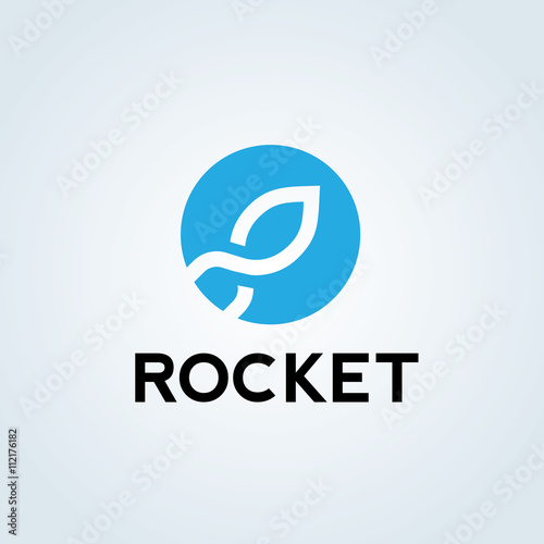 Rocket logo. Start up logo template.creative logo design. Vector logo template.