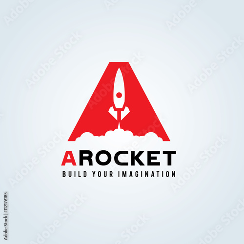 Rocket logo. Start up logo template.creative logo design. Vector logo template.