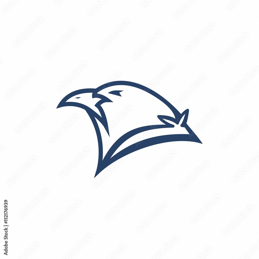 Naklejka premium Abstract eagle head Logo icon