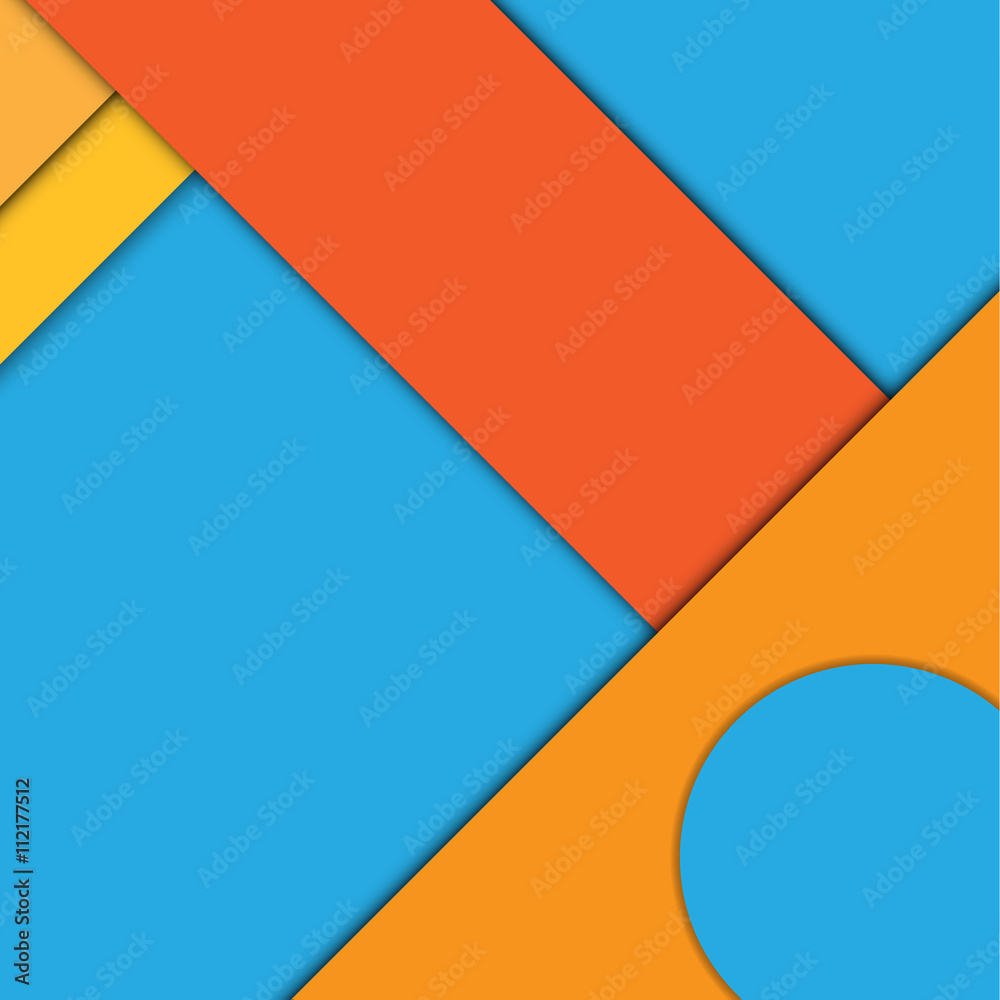 Abstract modern shape material design. Material Design Background or wallpaper . Vector illustration