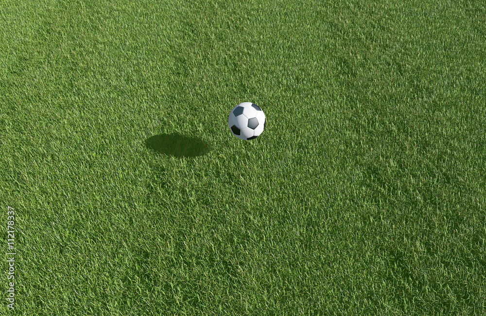 Obraz premium Soccer, Football field background 
