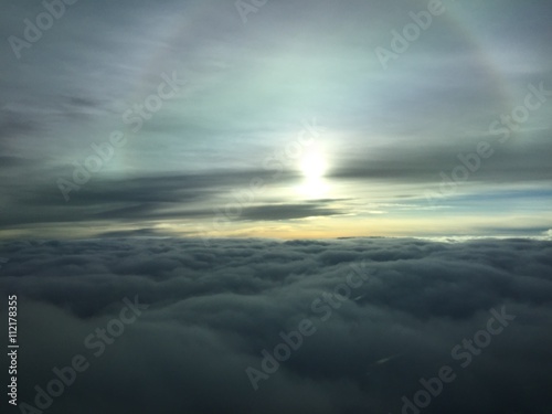 sun above clouds