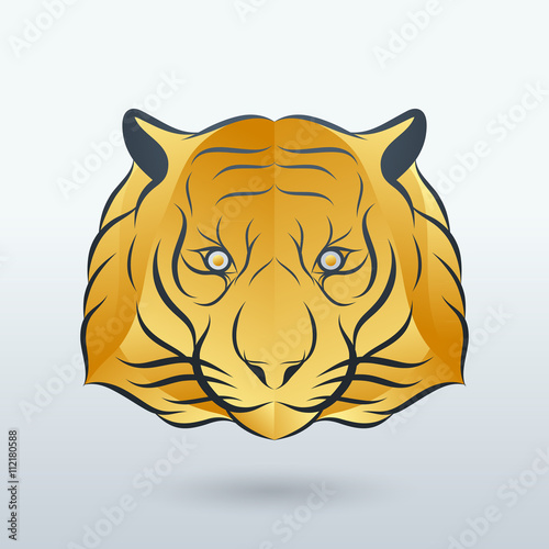 Fototapeta Naklejka Na Ścianę i Meble -  Tiger logo vector