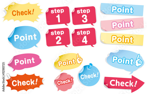 Navigation pins set Vector