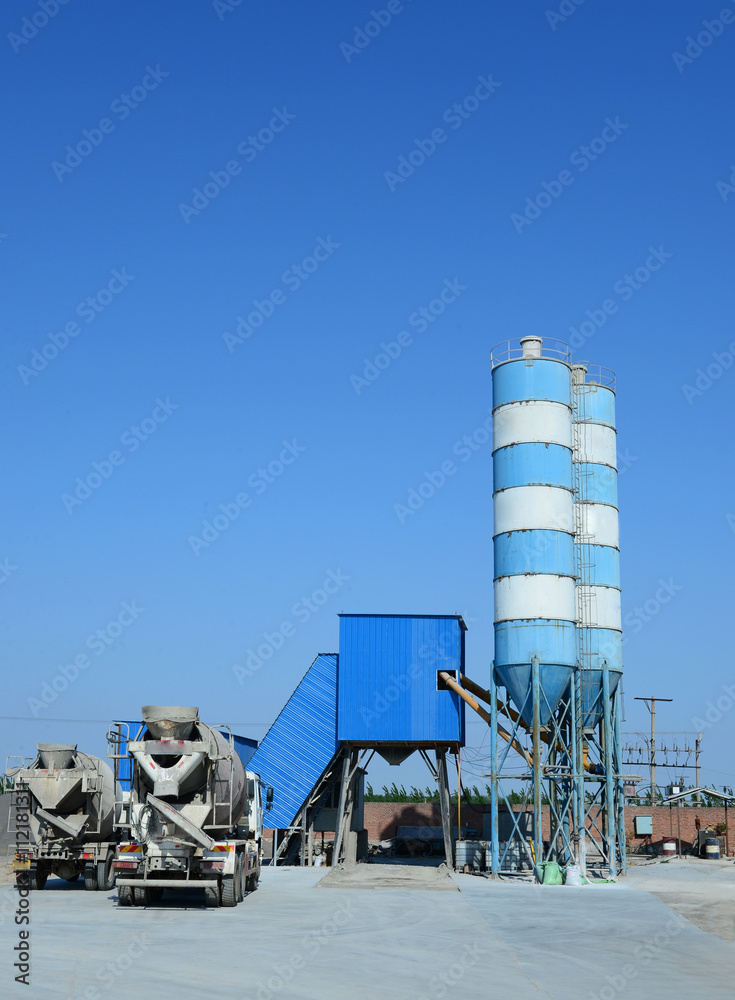 Obraz premium The cement concrete mixing equipment