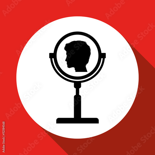 Hair salon design. Hairdressing icon. , vector silhouette style , vector