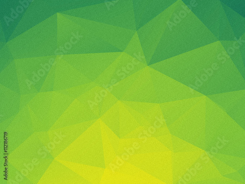 abstract triangular yellow green bio background