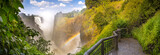 Victoria Falls waterfall panorama in Africa, between Zambia and Zimbabwe, one of the seven wonders of the world