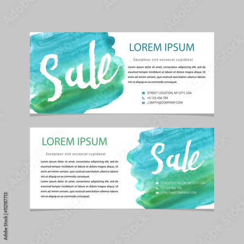 Set of sale banners design. Vector illustration