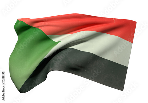 Sudan flag waving