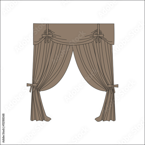  window decoration. curtains. interior textiles.