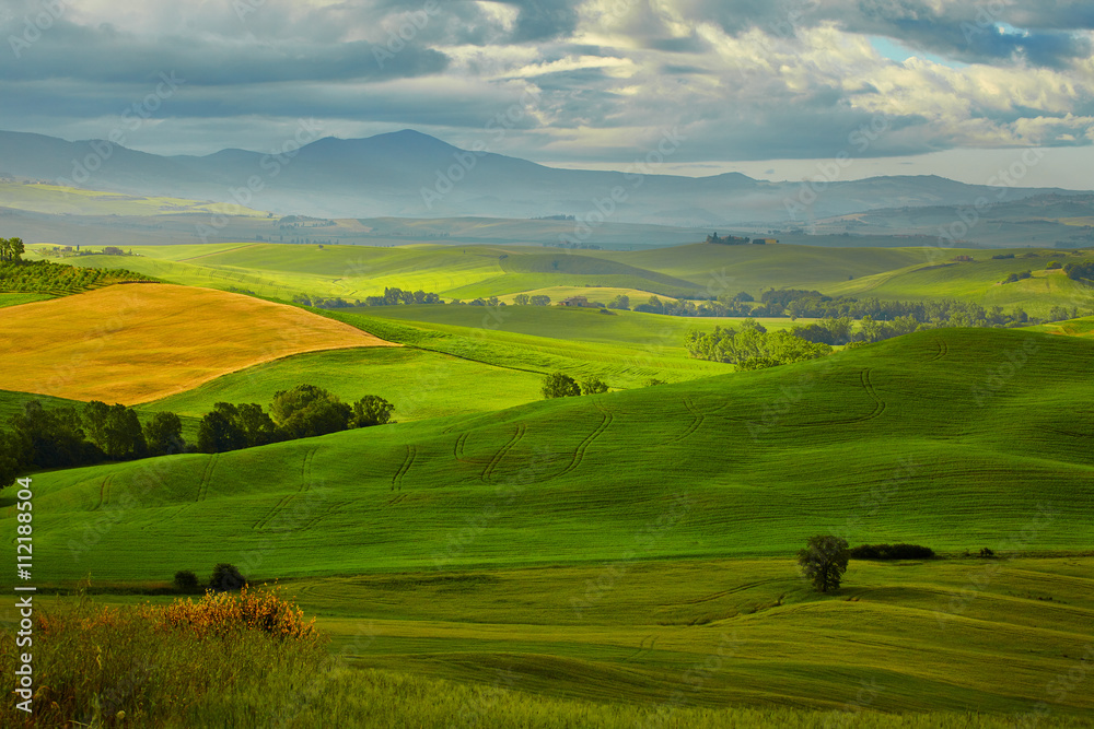 The beautiful colors of the spring in Tuscany