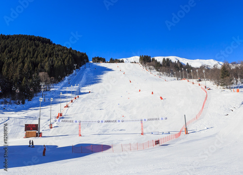 Meribel Ski Resort. Sport track. France