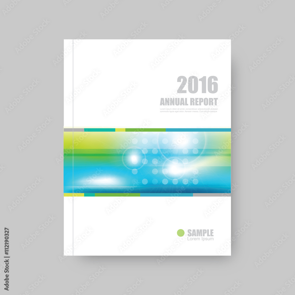 Fototapeta premium Annual report cover, brochure template