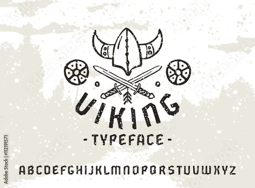Sanserif font in historical style