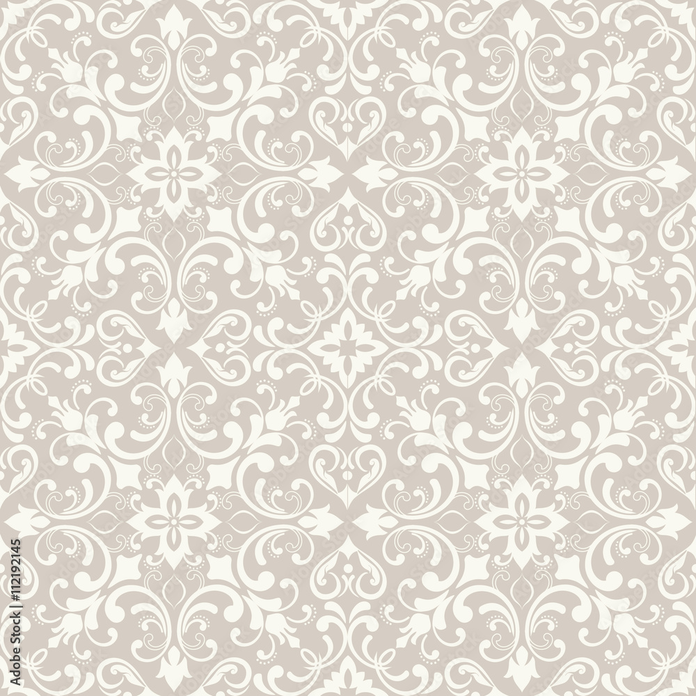 Seamless pattern with Victorian motives.