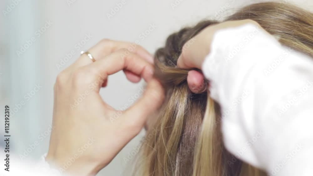 In the beauty salon, make-up artist doing make-up In the beauty salon, make-up artist doing make-up