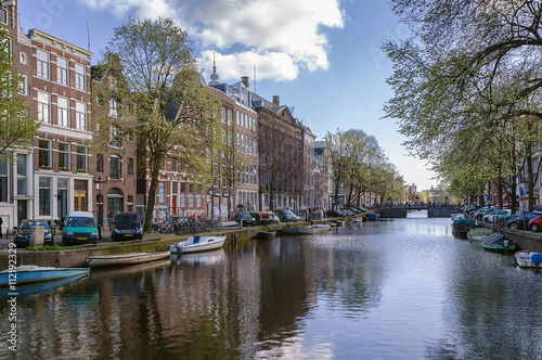 View of Amsterdam canal, Netherlands