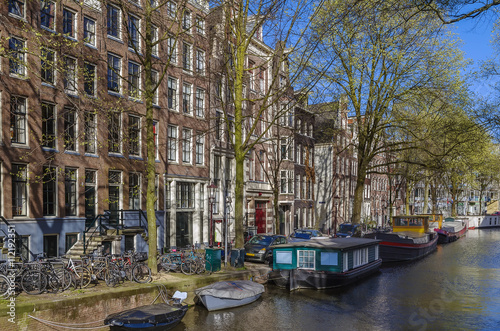 View of Amsterdam canal, Netherlands
