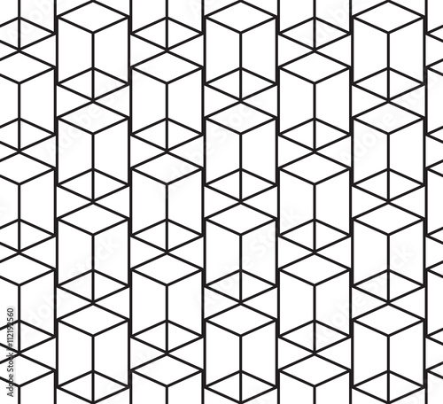 Vector seamless geometric pattern