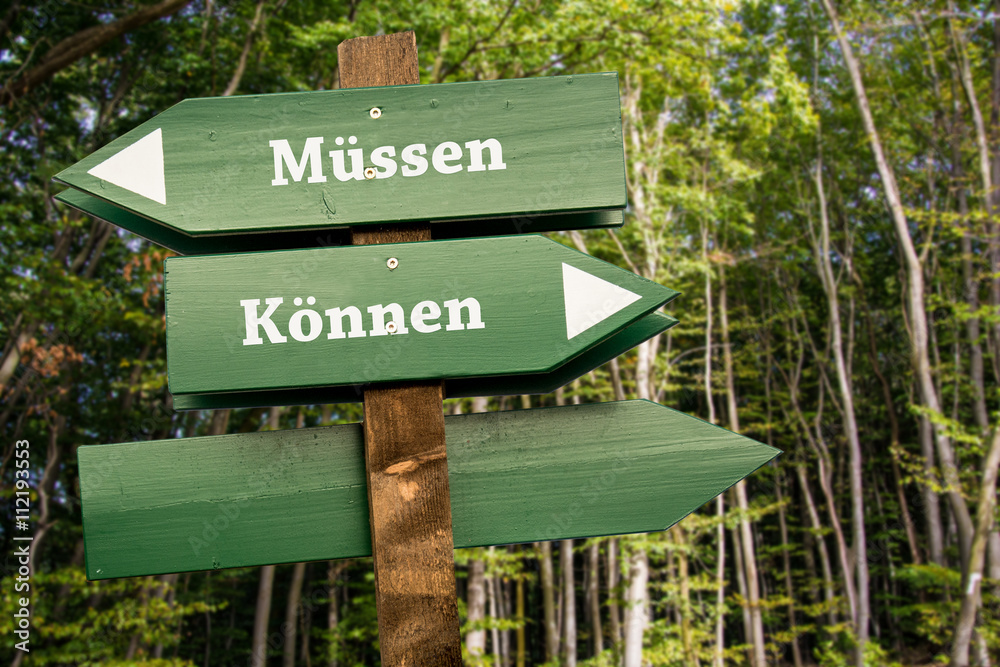 Schild 99 - Können