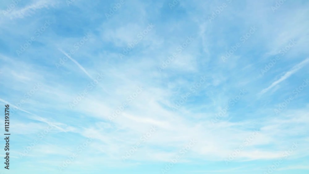 Beautiful sky time-lapse with airplanes exhaust