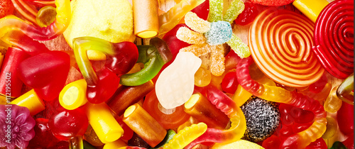 Background of yummy colorful candies