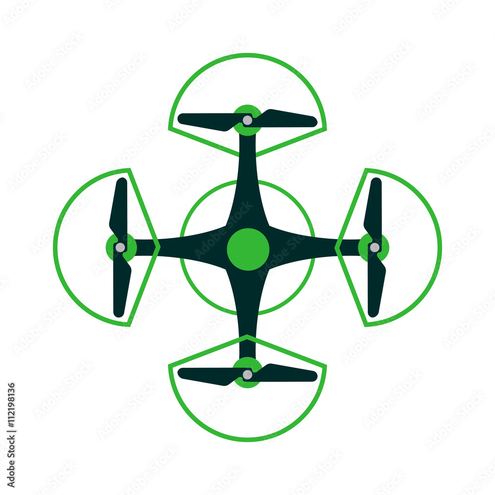 Quadrocopters drone helicopter toy vector illustration. Quadrocopters drone helicopter toy vector illustration.