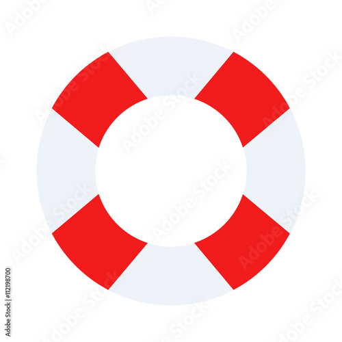 Lifebuoy vector illustration.