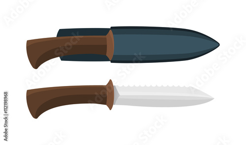 Knife vector illustration isolated