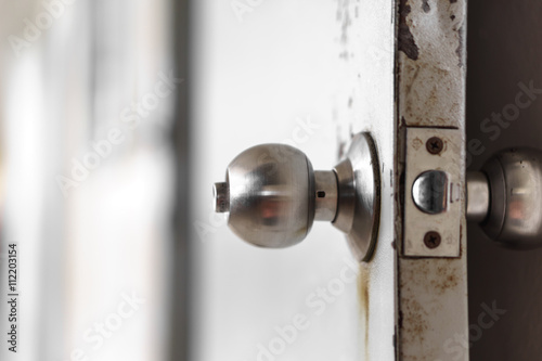 Rusty door knob