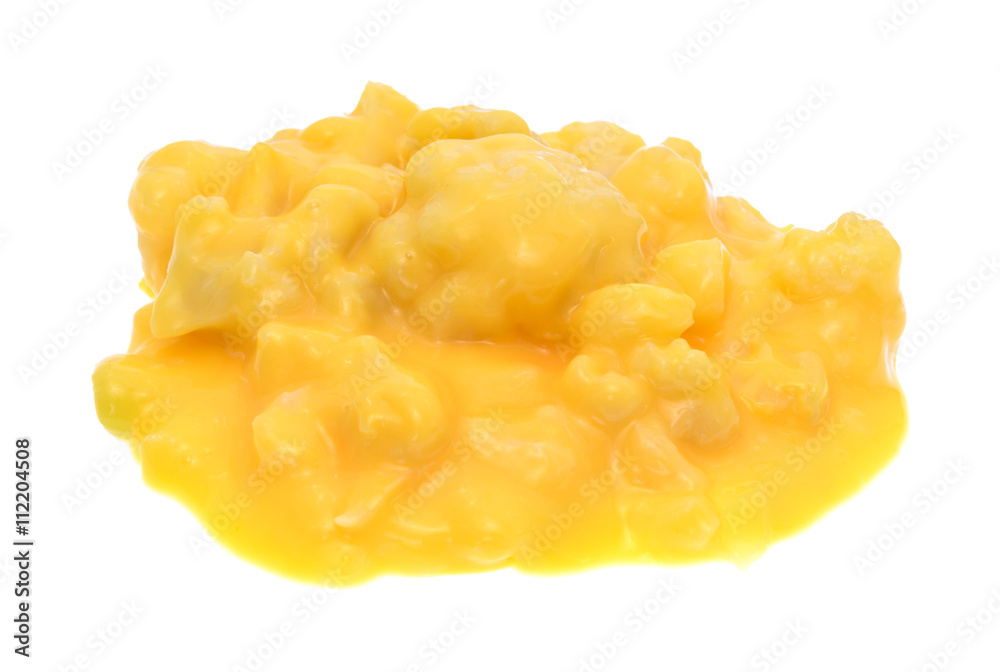 Side view of a portion of cauliflower isolated on a white background Side view of a portion of cauliflower isolated on a white background