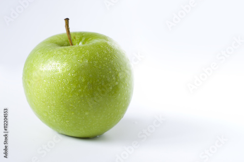 Close-up of green beautiful apple