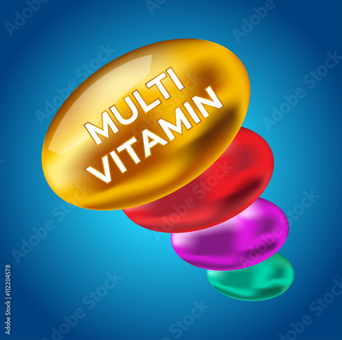 multi vitamin . 4 vector vitamin