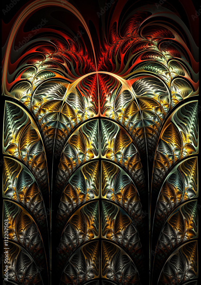 fractal on black fractal on black